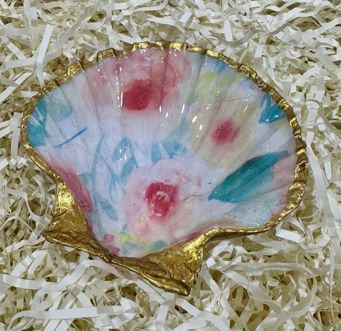 Floral sea shell