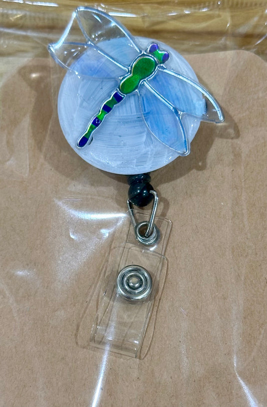Dragon Fly badge reel with belt clip
